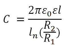 формула емкости цилиндрического конденсатора