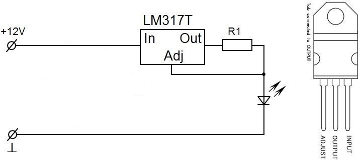 lm317 стабилизатор тока