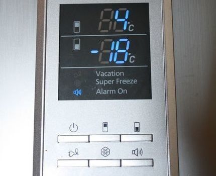 Индикатор температуры холодильника