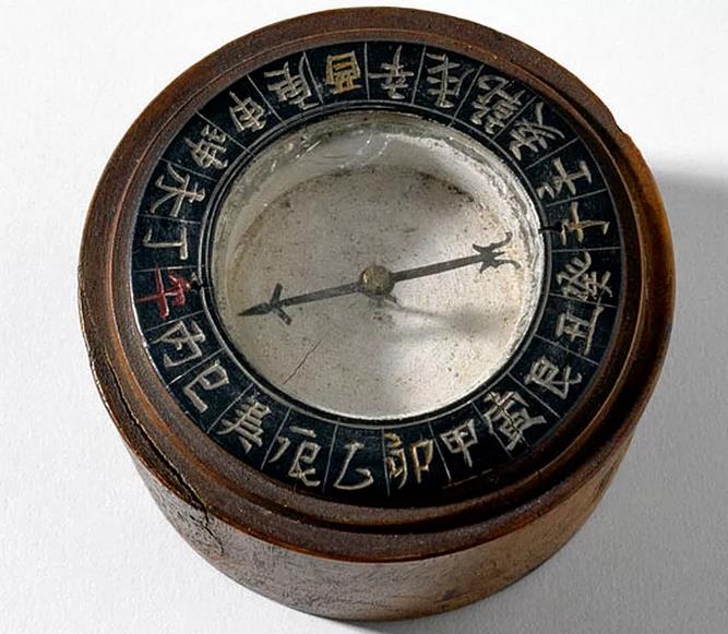 древний компас со стрелкой